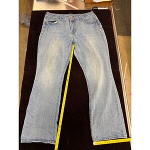 Old Navy Curvy Profile Jeans Womens 12 Short Light Wash Mid Rise Bootcut Denim